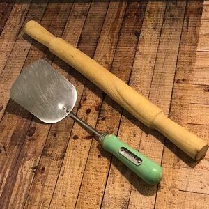 ♥️5/25$ spatula and handmade rolling pin